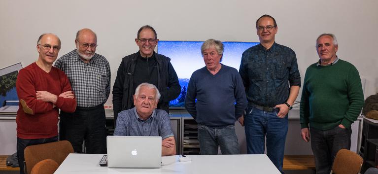 Quelques stagiaires avec le formateur de Chelles Audiovisuel