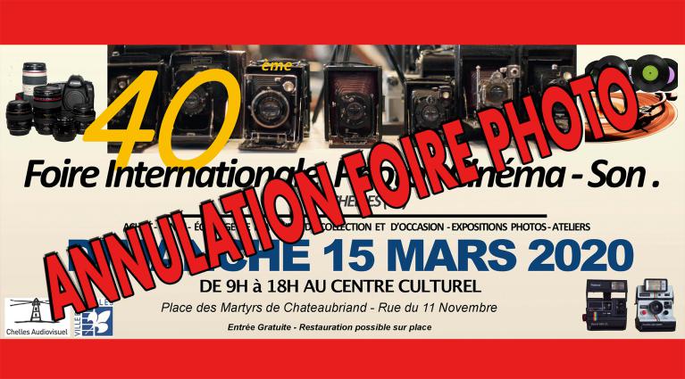 Annulation Foire Photo